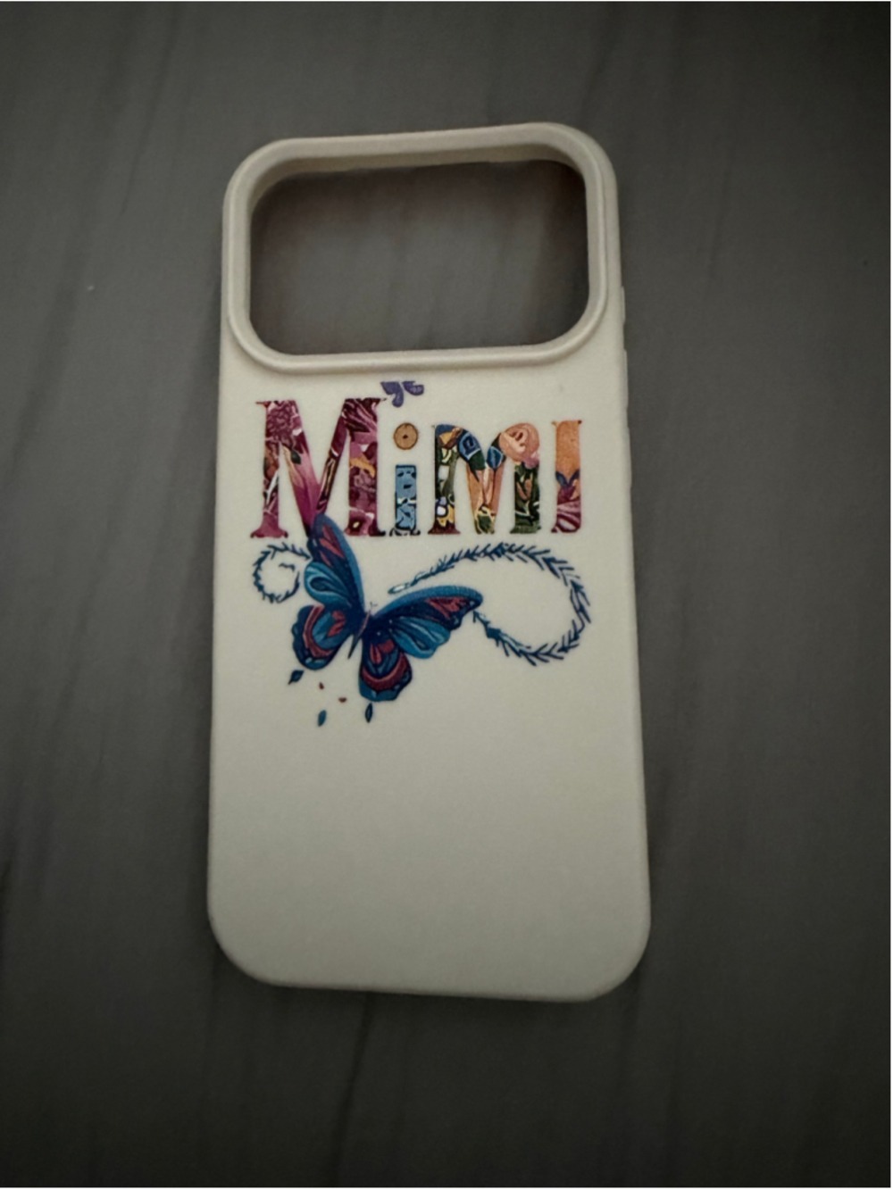 Unbranded iPhone 17 Pro Case One Size Beige Blue Butterfly Mimi